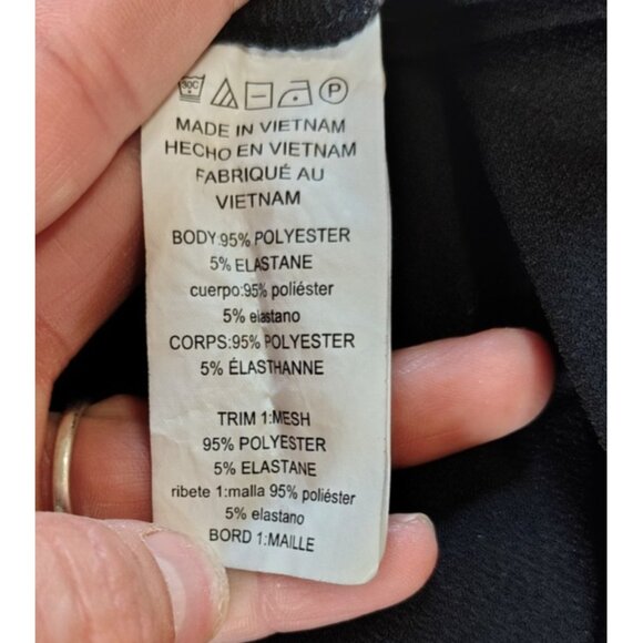 Michael Kors Black Mesh & Polyester Womens Dress M - Picture 5 of 5